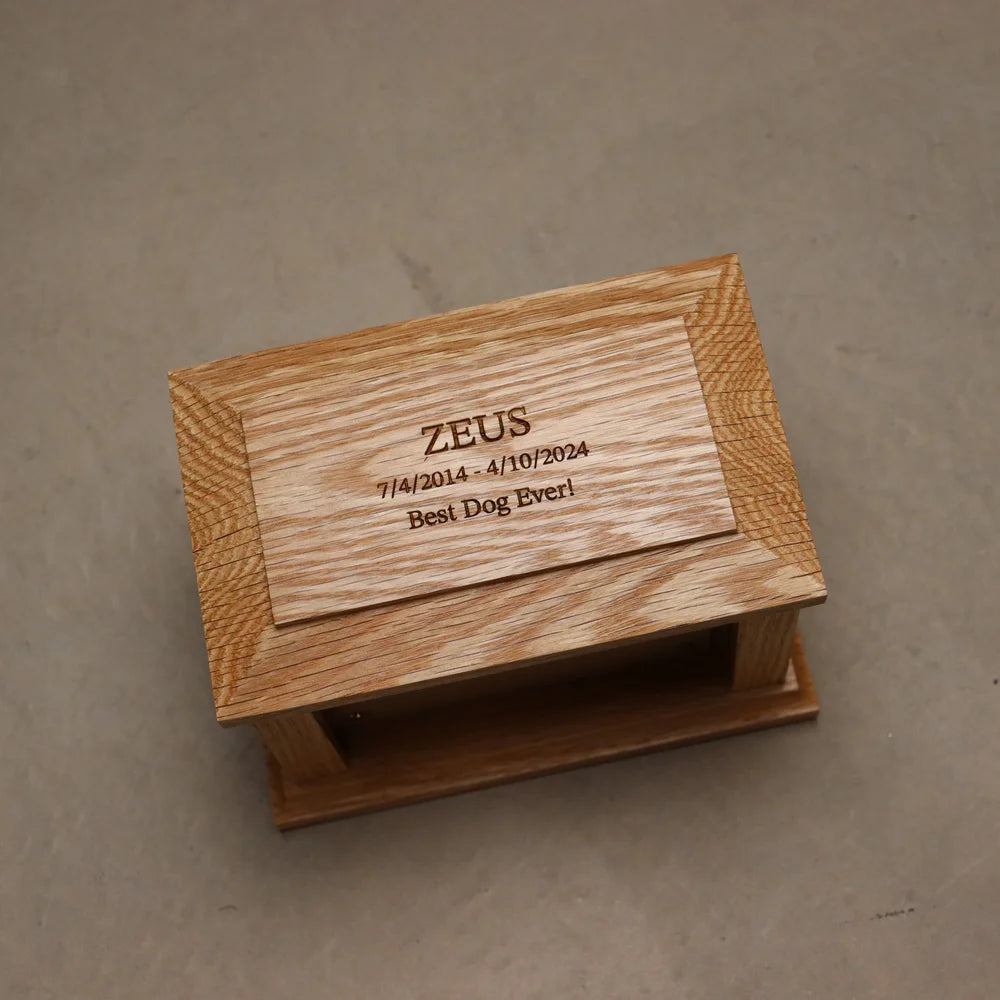 Oak Pet Urn | Rectangle